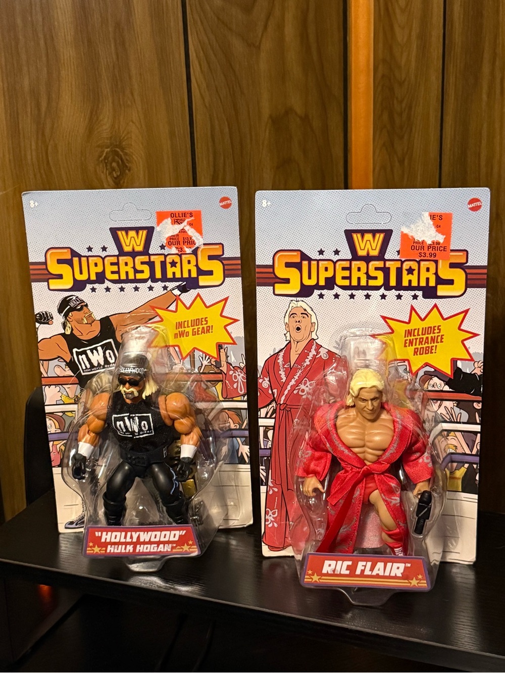 Hollywood Hogan & Ric Flair Figure (packages have wear)
